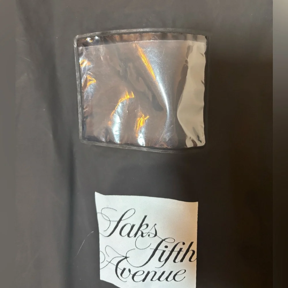 Saks Fifth Avenue Classic Black Garment Bag